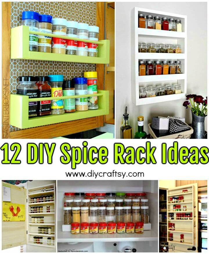 DIY Spice Rack
 12 DIY Spice Rack Ideas to Update Your Kitchen ⋆ DIY Crafts