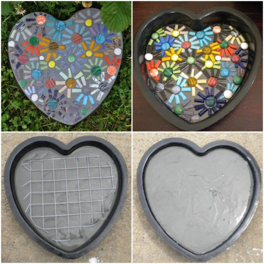 DIY Stepping Stones With Kids
 Mosaic Stepping Stone