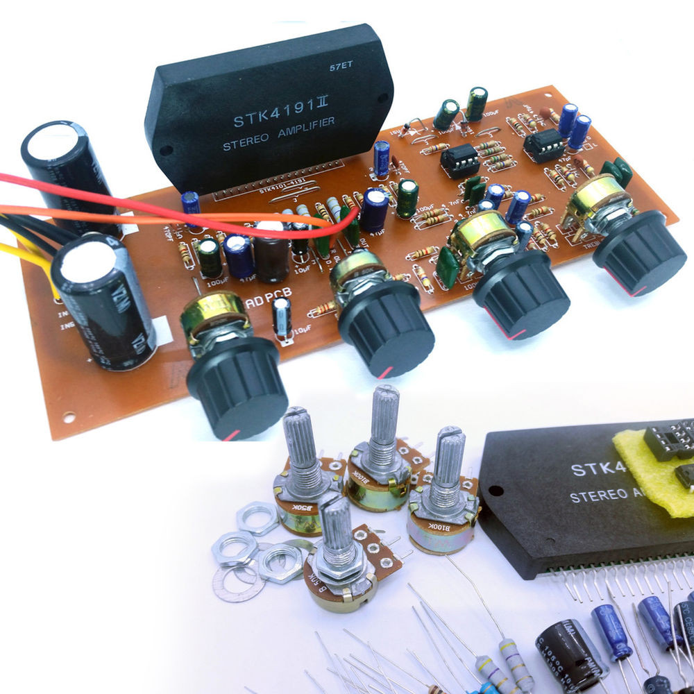 DIY Stereo Amplifier Kit
 STK 4191 100W Stereo Power Amplifier DIY kit with NE5532