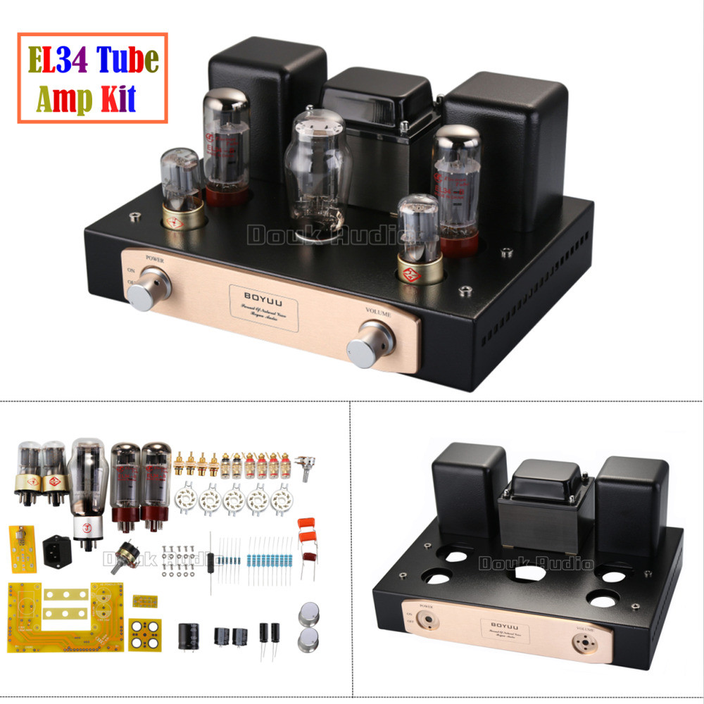 DIY Stereo Tube Amp Kit
 EL34 Vacumm Tube Amplifier Single ended Class A HiFi