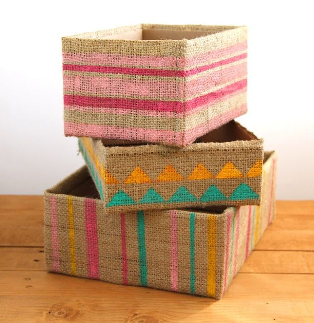 DIY Storage Box
 DIY Storage Boxes From Up cycled Cardboard Boxes