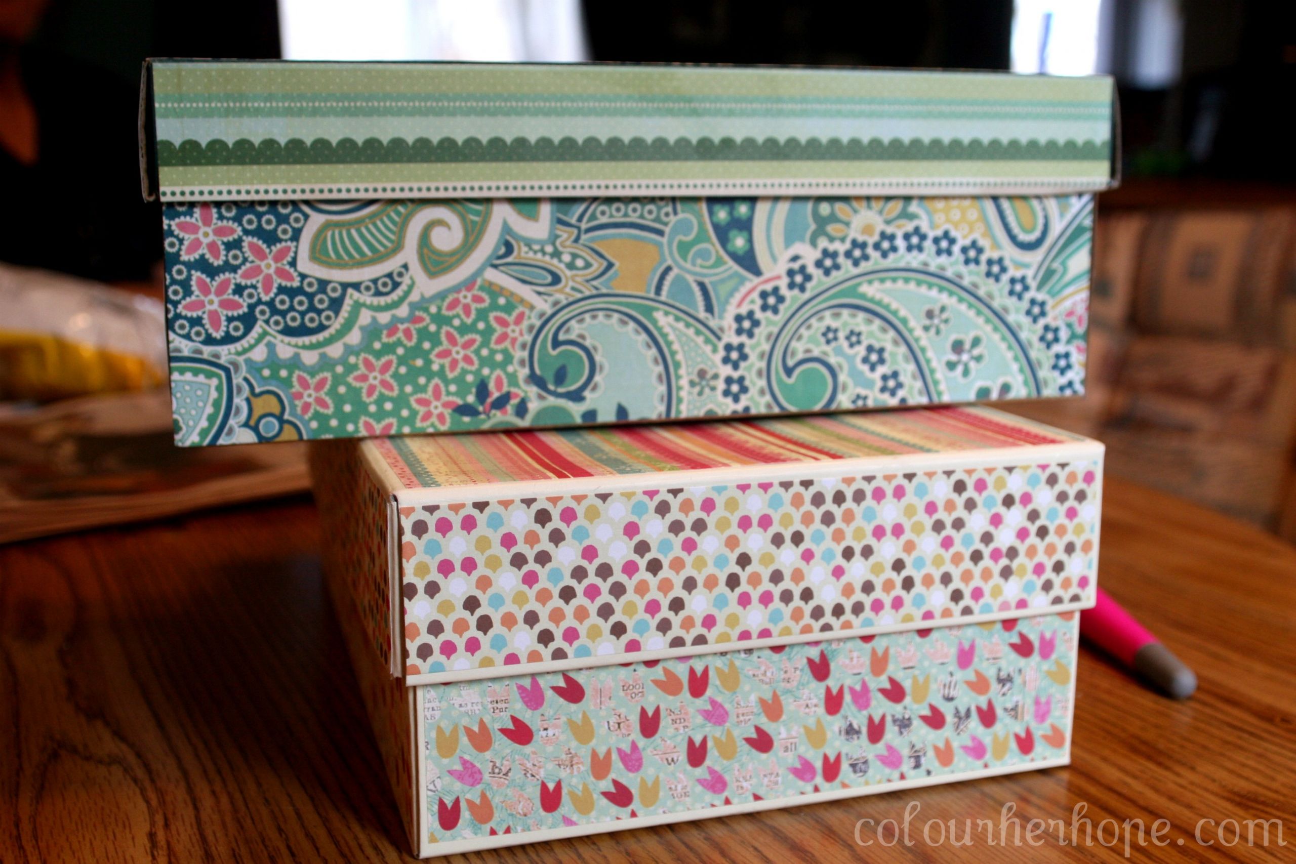 DIY Storage Box
 Pretty Storage Boxes an easy peesy DIY – Colour Her Hope
