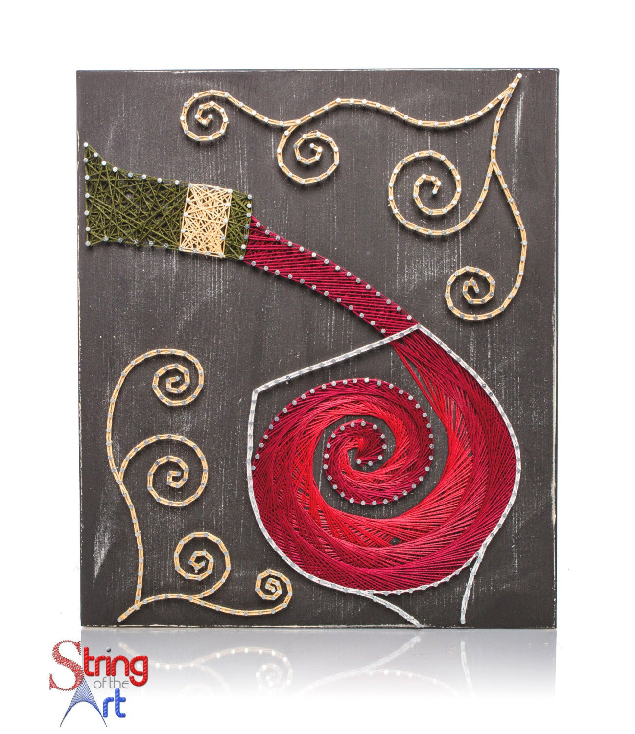 DIY String Art Kit
 String Art DIY Kit Red Wine DIY Crafts Home Decor Wine