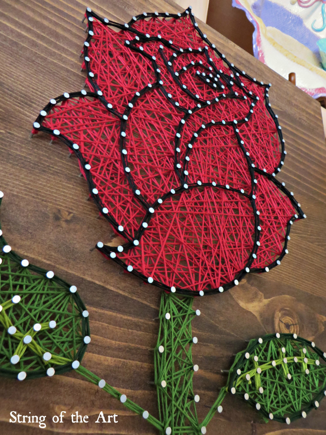 DIY String Art Kit
 DIY String Art Kit Rose Rose String Art Rose Crafts Kit
