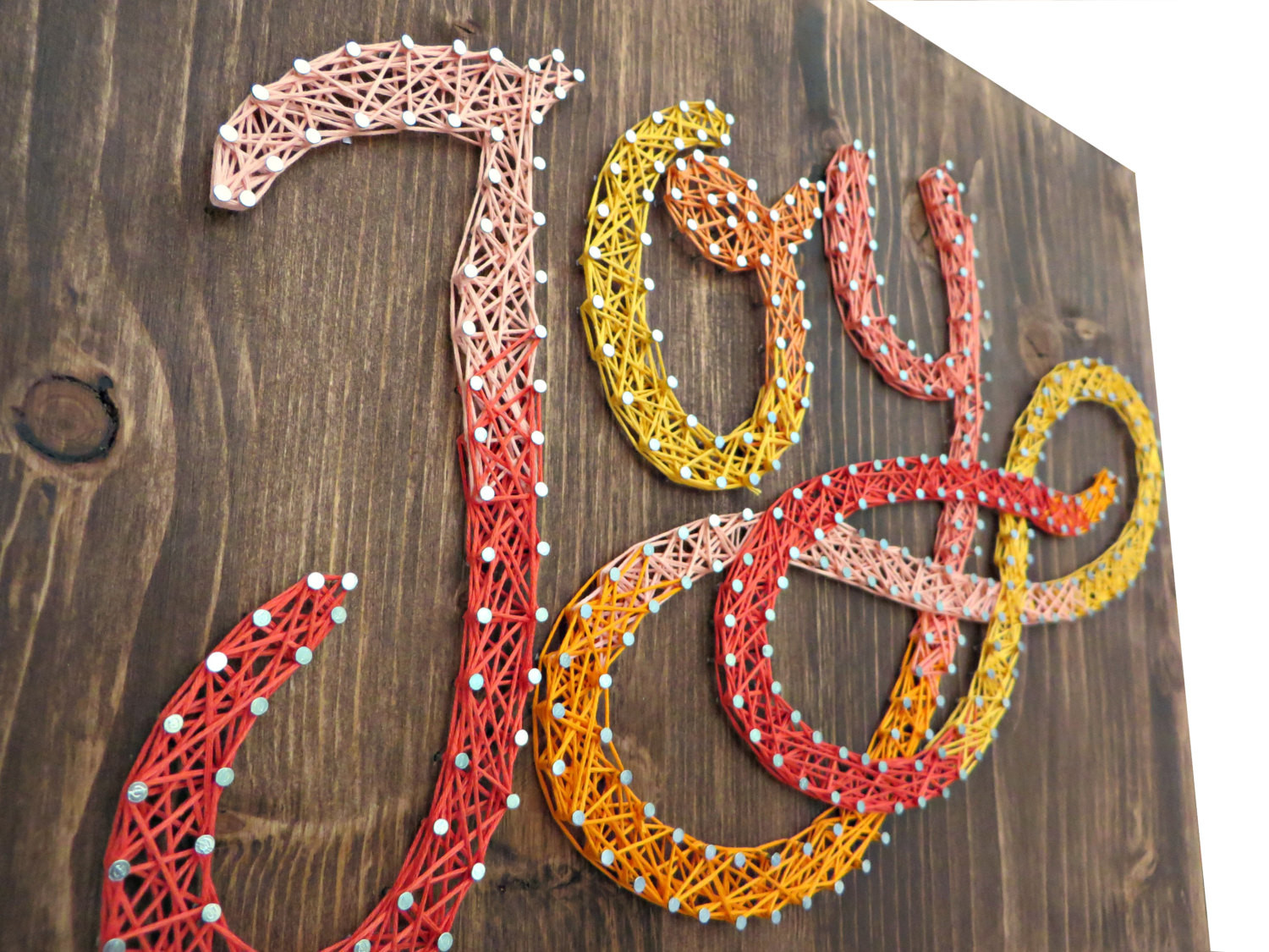 DIY String Art Kit
 DIY String Art Kit Joy Sign Home Decor DIY Kit by