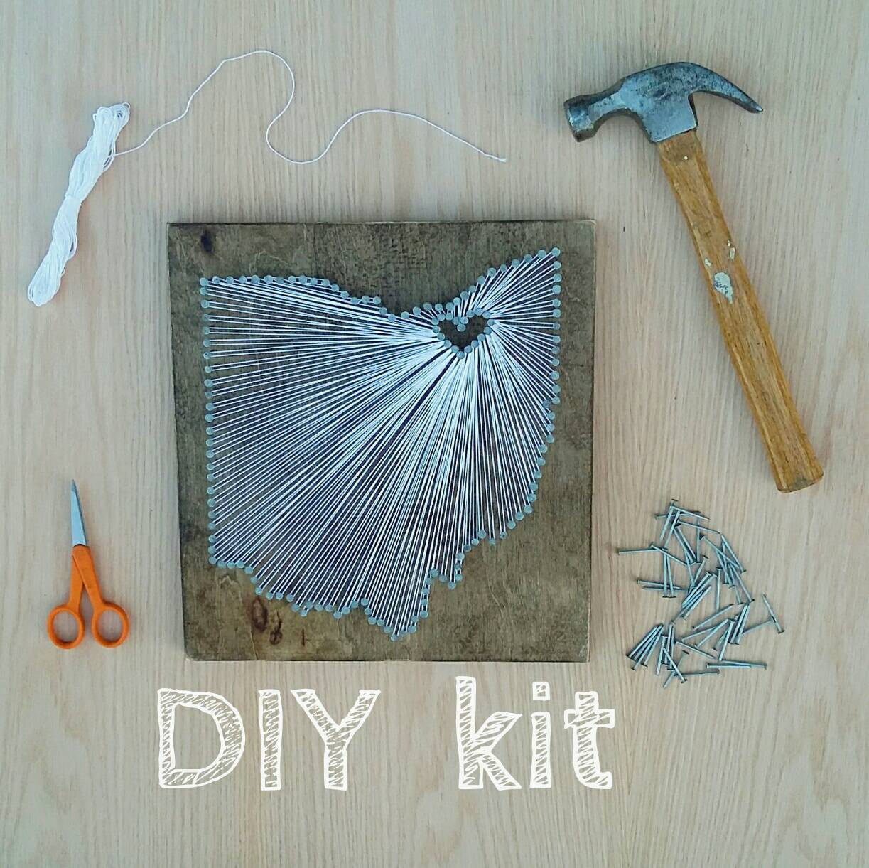 DIY String Art Kit
 DIY Ohio String Art Kit State string Art Kit Ohio Nail Art