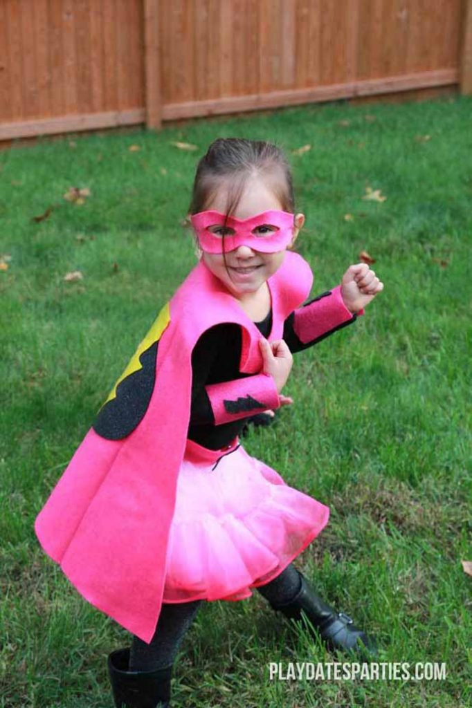 DIY Superhero Costume For Girls
 15 School Friendly Last Minute Halloween Costumes for Kids