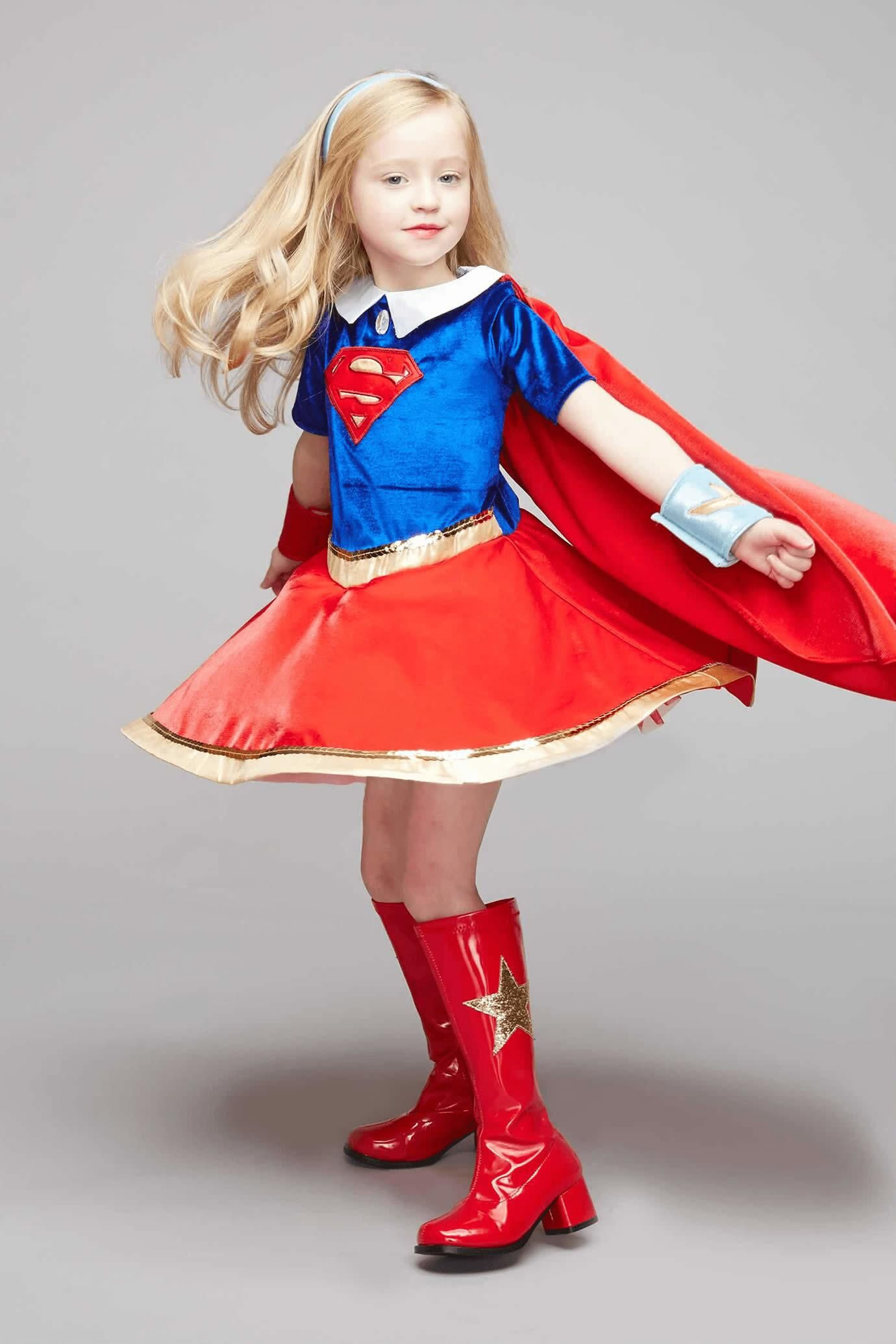 DIY Superhero Costume For Girls
 Supergirl Costume For Kids DC Super Hero Girls