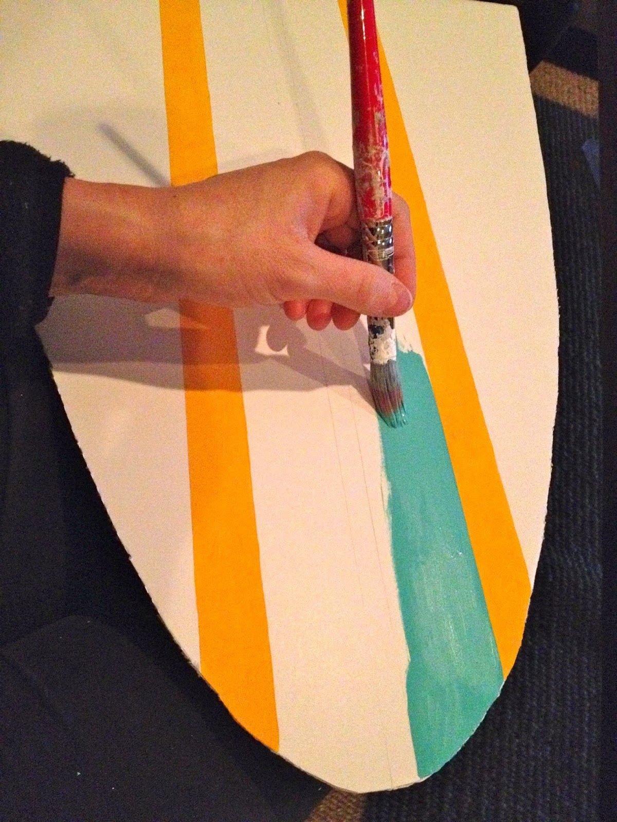 DIY Surfboard Decoration
 Surf board=Foam board ideas