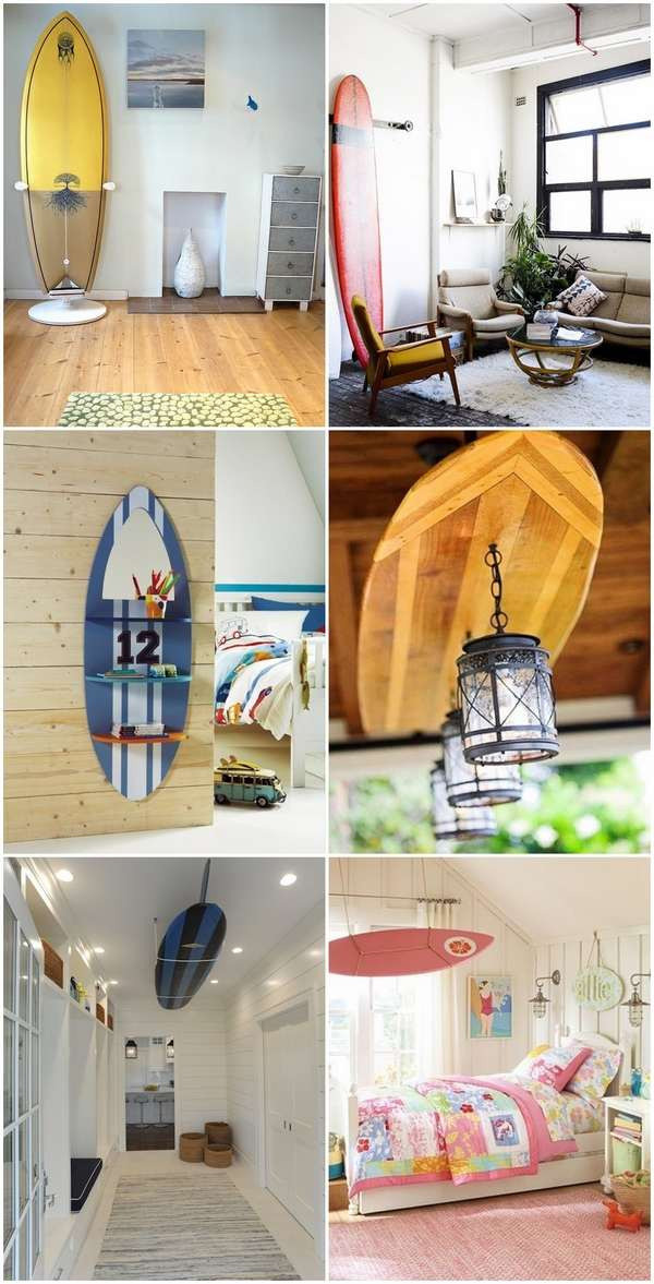 DIY Surfboard Decoration
 Surfboard decor ideas – creative and original DIY home