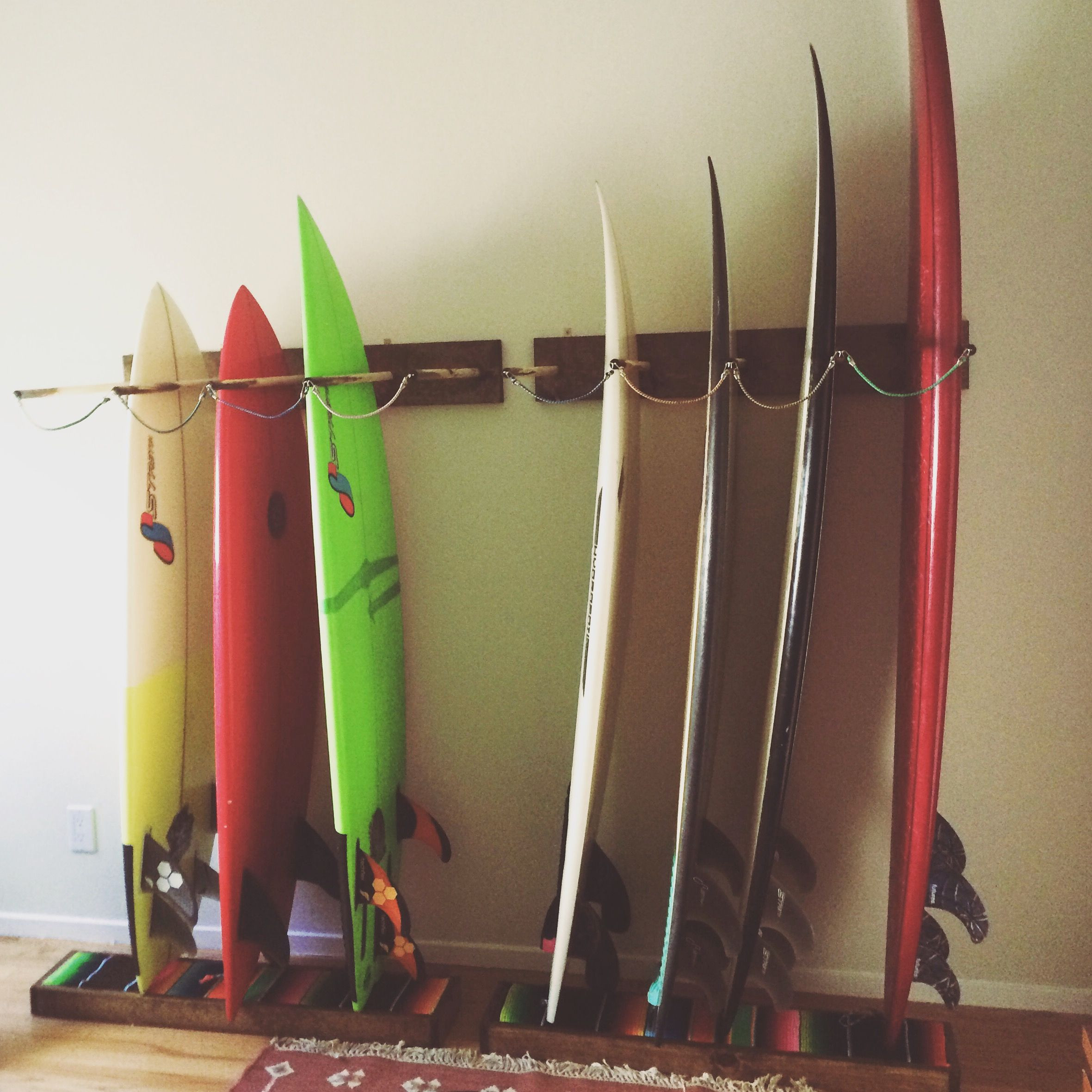 DIY Surfboard Wall Rack
 DIY surfboard rack DIY Pinterest