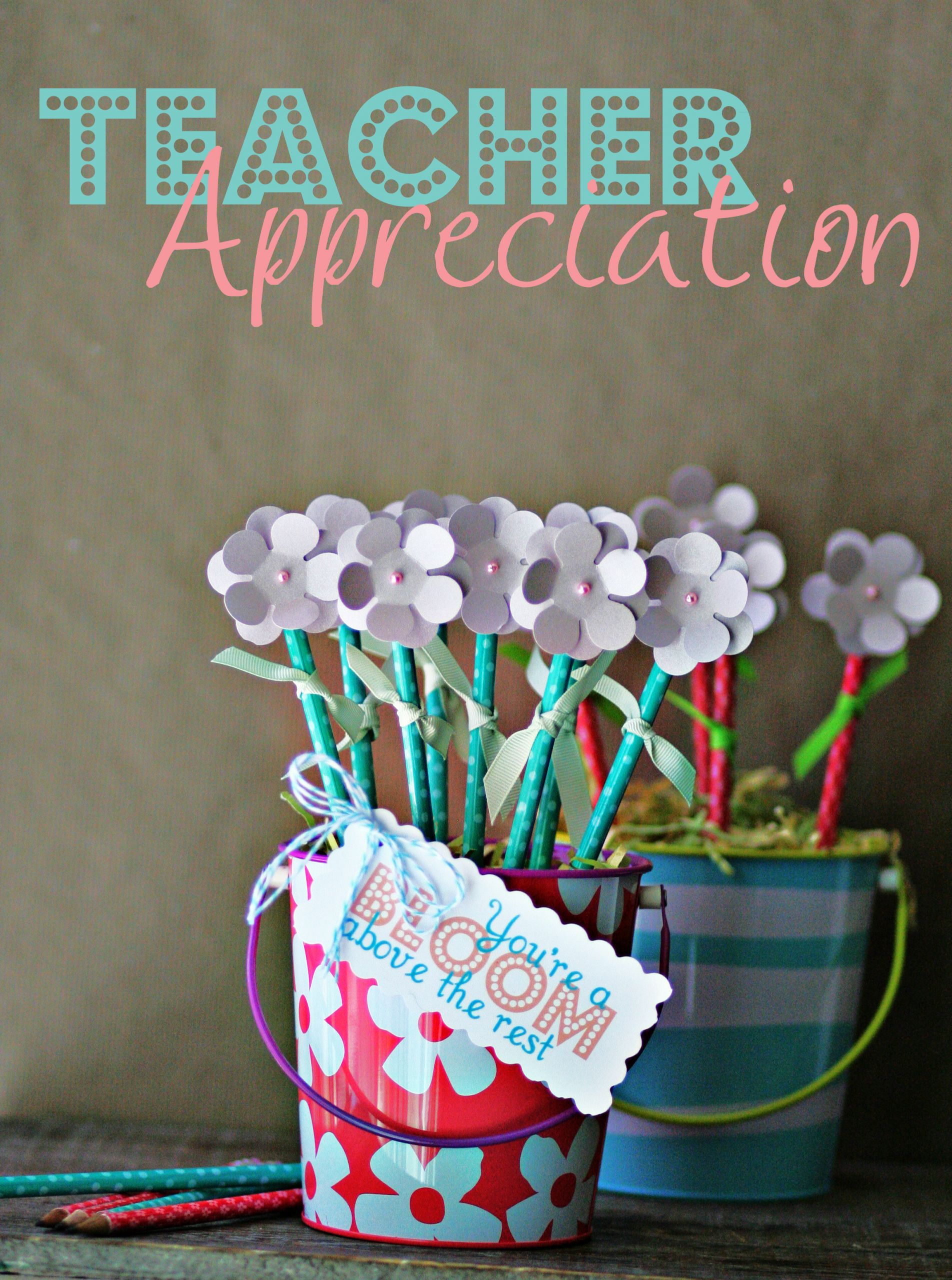 DIY Teacher Gifts
 Teacher Appreciation DIY Pencil Flower Bouquet