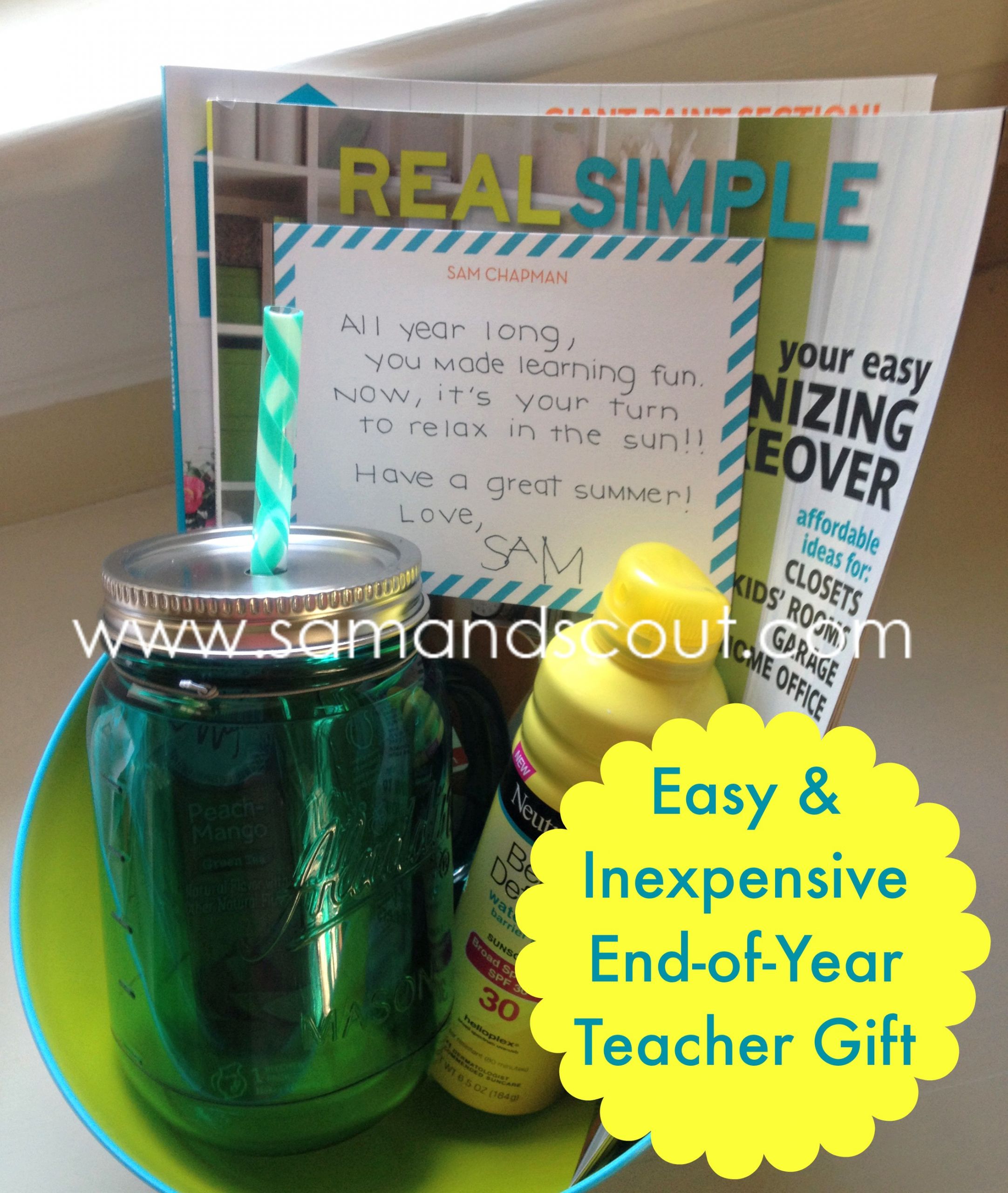 DIY Teacher Gifts End Of Year
 Easy and Inexpensive End of Year Teacher Gift Teaching