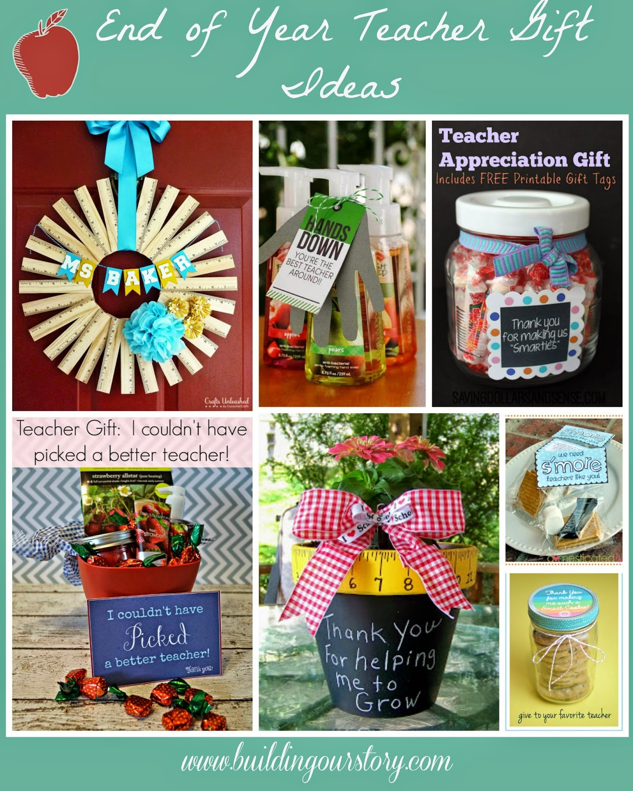 DIY Teacher Gifts End Of Year
 End of the Year Teacher Gift DIY Ideas Building Our Story