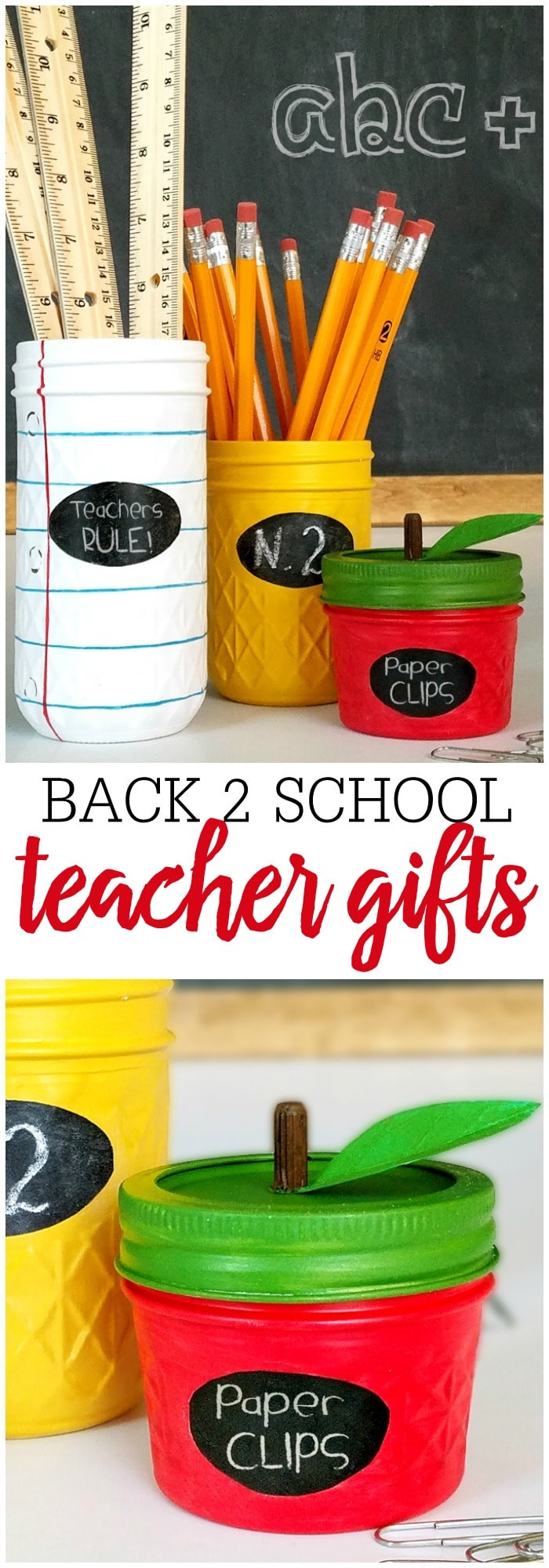 DIY Teacher Gifts
 Back to School Teacher Jar Gifts Lil Luna
