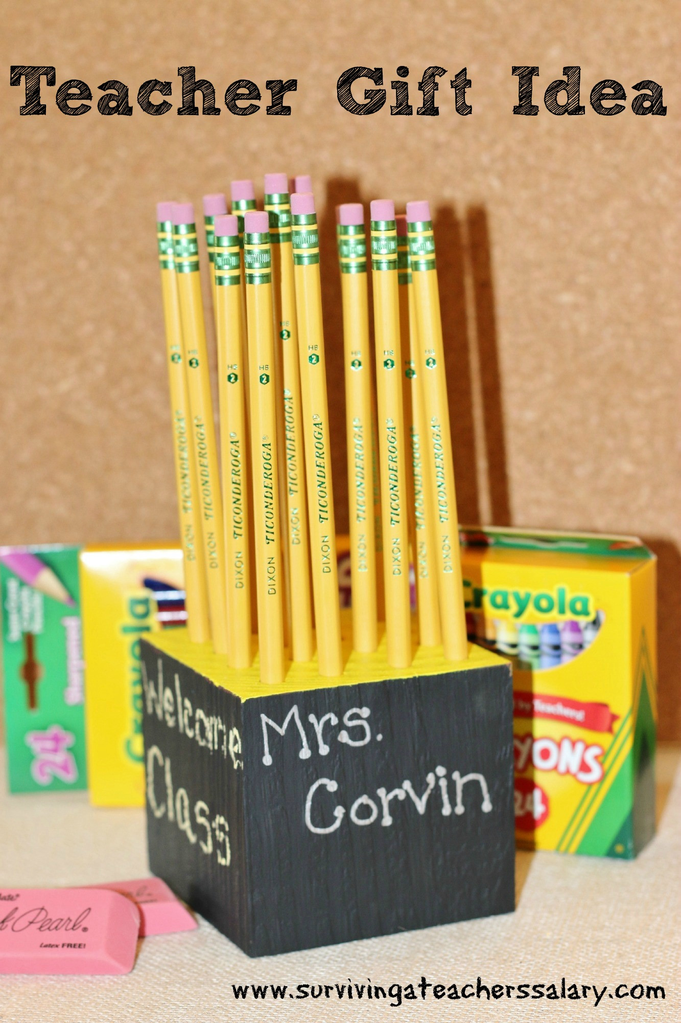 DIY Teacher Gifts Ideas
 DIY Homemade Pencil Holder Teacher Gift Idea