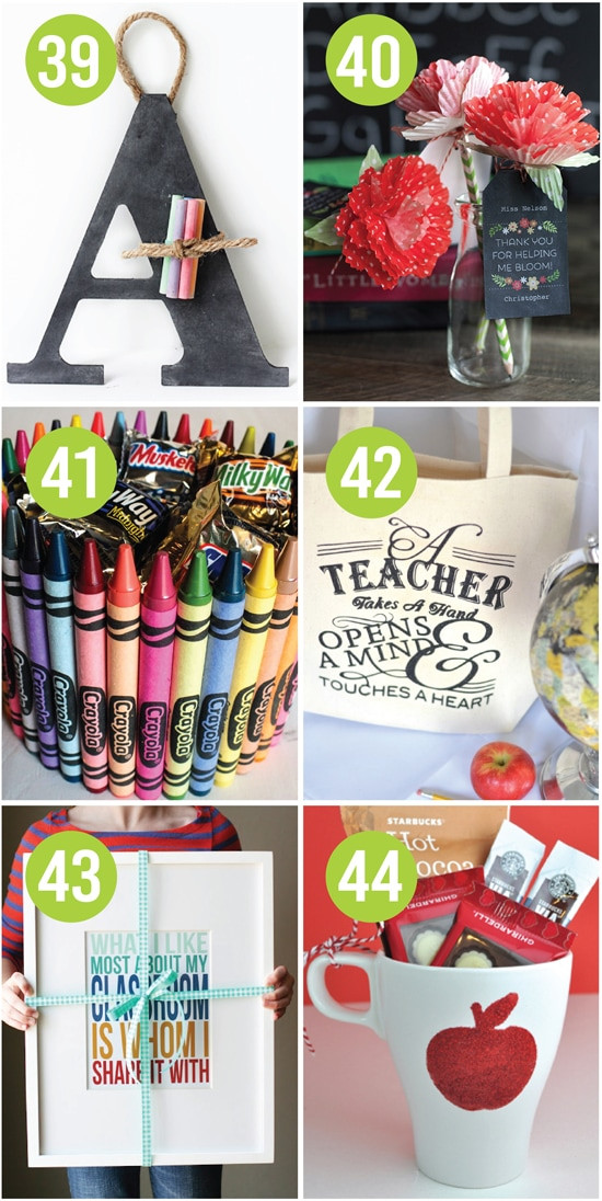 DIY Teacher Gifts Ideas
 101 Quick and Easy Teacher Appreciation Ideas