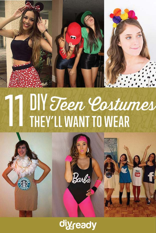 DIY Teen Girl Costumes
 11 DIY Costumes for Teens DIY Ready
