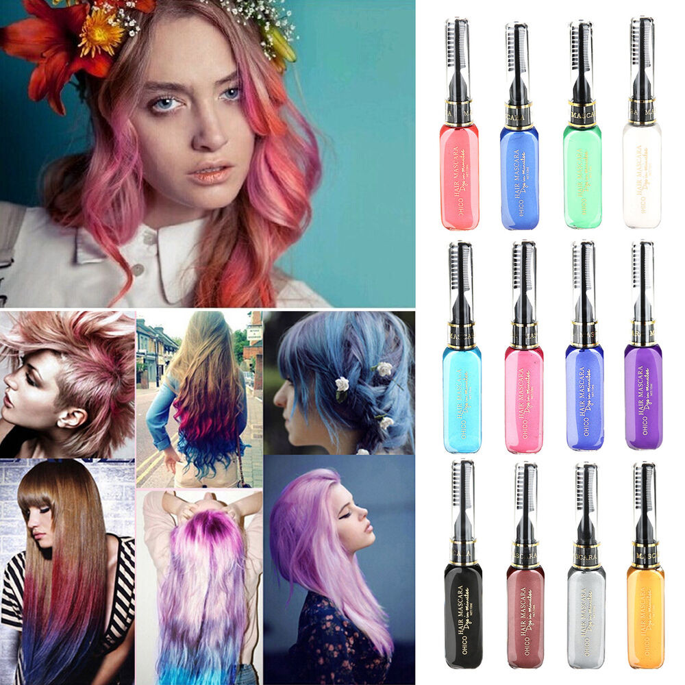 DIY Temporary Hair Dye
 1PC set Hair Dye Color Easy Temporary Non toxic DIY Hair