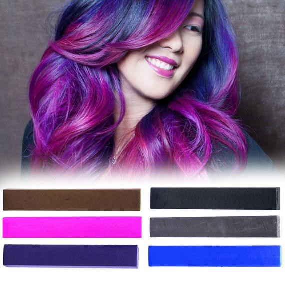 temporary dark purple hair dye