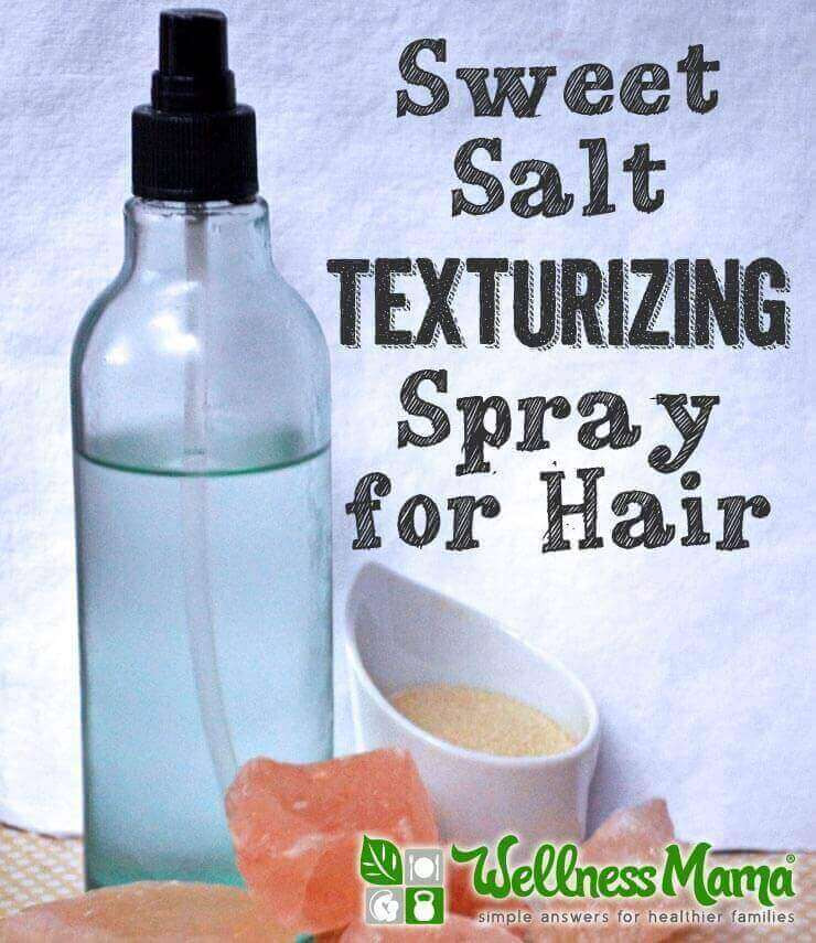DIY Texturizing Spray For Fine Hair
 Sweet Salt Texturizing Spray for Hair