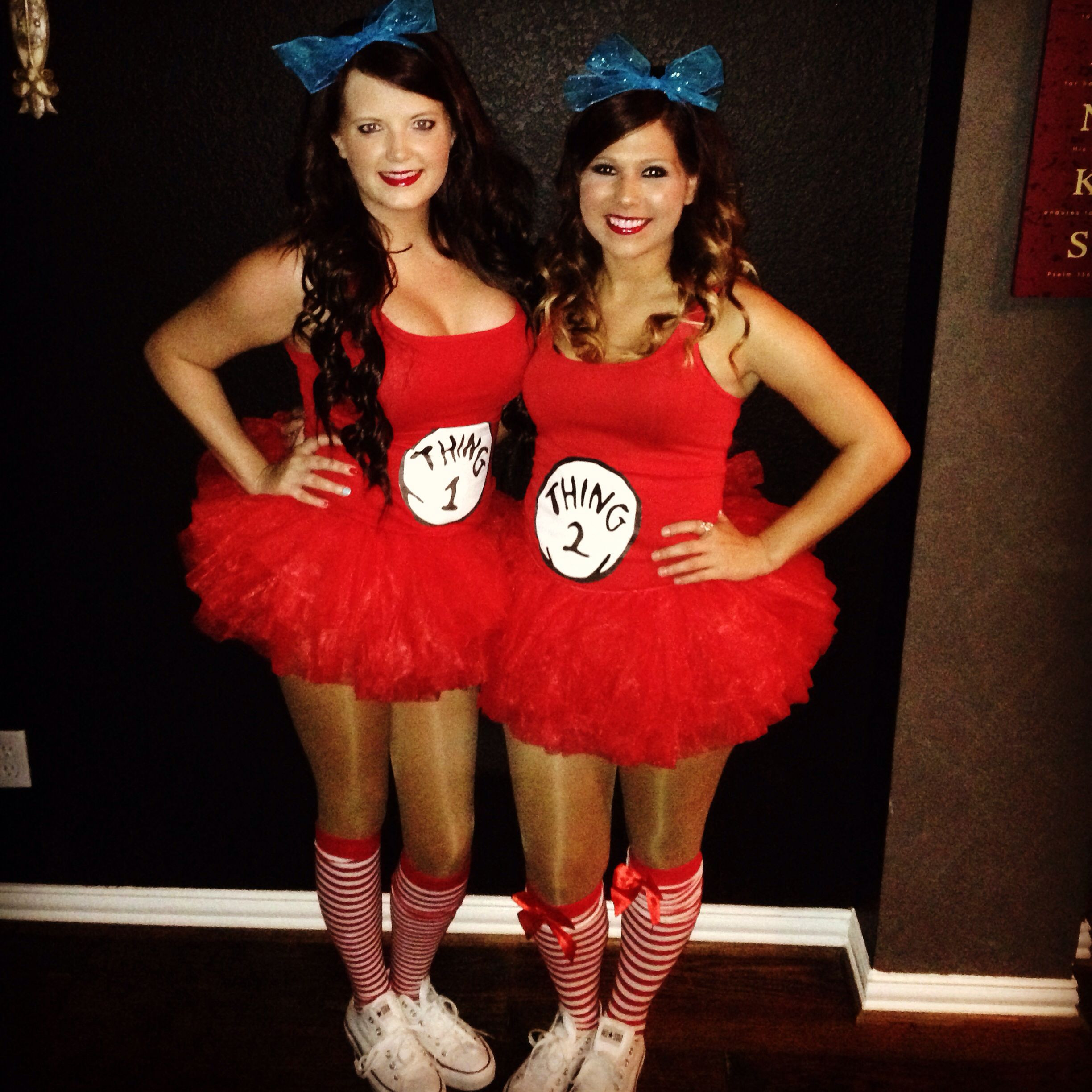 DIY Thing 1 And Thing 2 Costumes
 Thing 1 and Thing 2 costumes