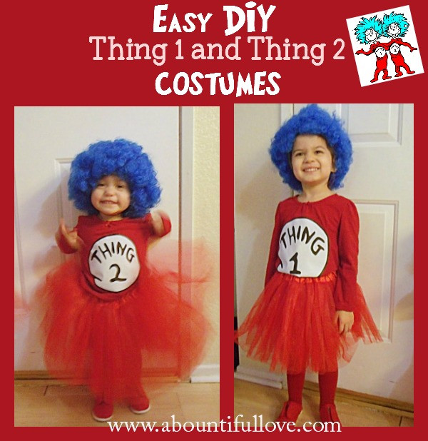 DIY Thing 1 And Thing 2 Costumes
 DIY Thing 1 and Thing 2 Costumes A Bountiful Love