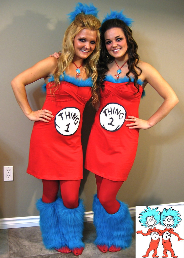 DIY Thing 1 And Thing 2 Costumes
 Halloween DIY Thing 1 & Thing 2 Costume Lauren Conrad
