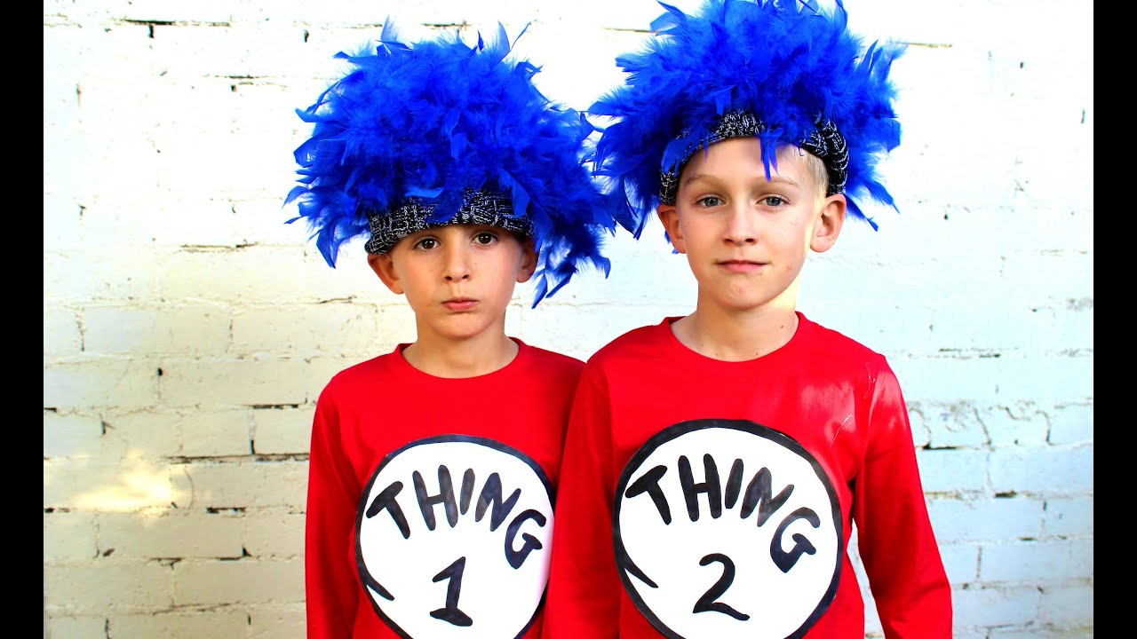 DIY Thing 1 And Thing 2 Costumes
 How to make Thing 1 and Thing 2 dress ups