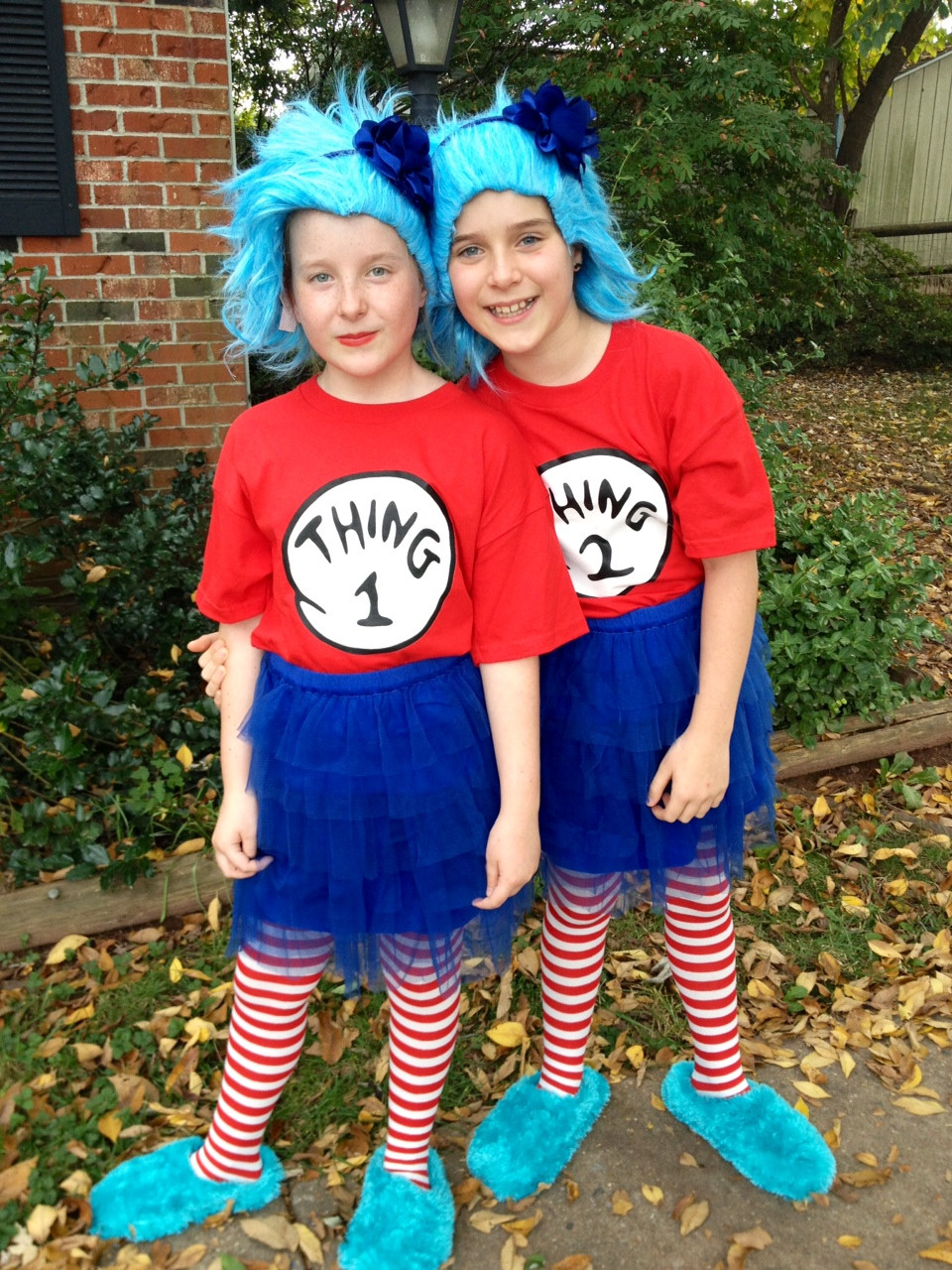 DIY Thing 1 And Thing 2 Costumes
 Maryland Pink and Green Happy Halloween