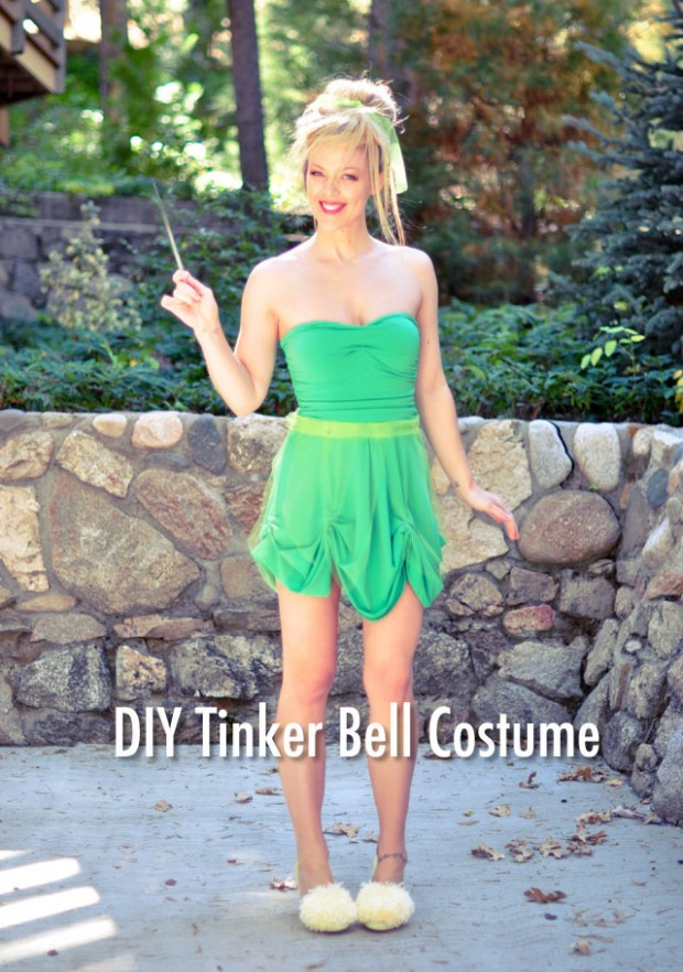 DIY Tinkerbell Costume For Adults
 45 DIY Disney Themed Halloween Costumes