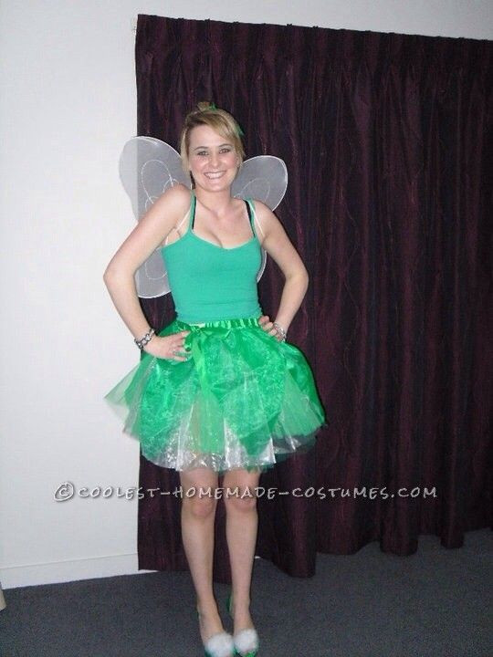 DIY Tinkerbell Costume For Adults
 Feisty Tinkerbell Homemade Costume