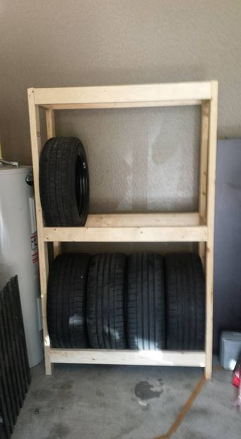 DIY Tire Storage Rack
 DIY Bud Tire Rack or shelves for your garage