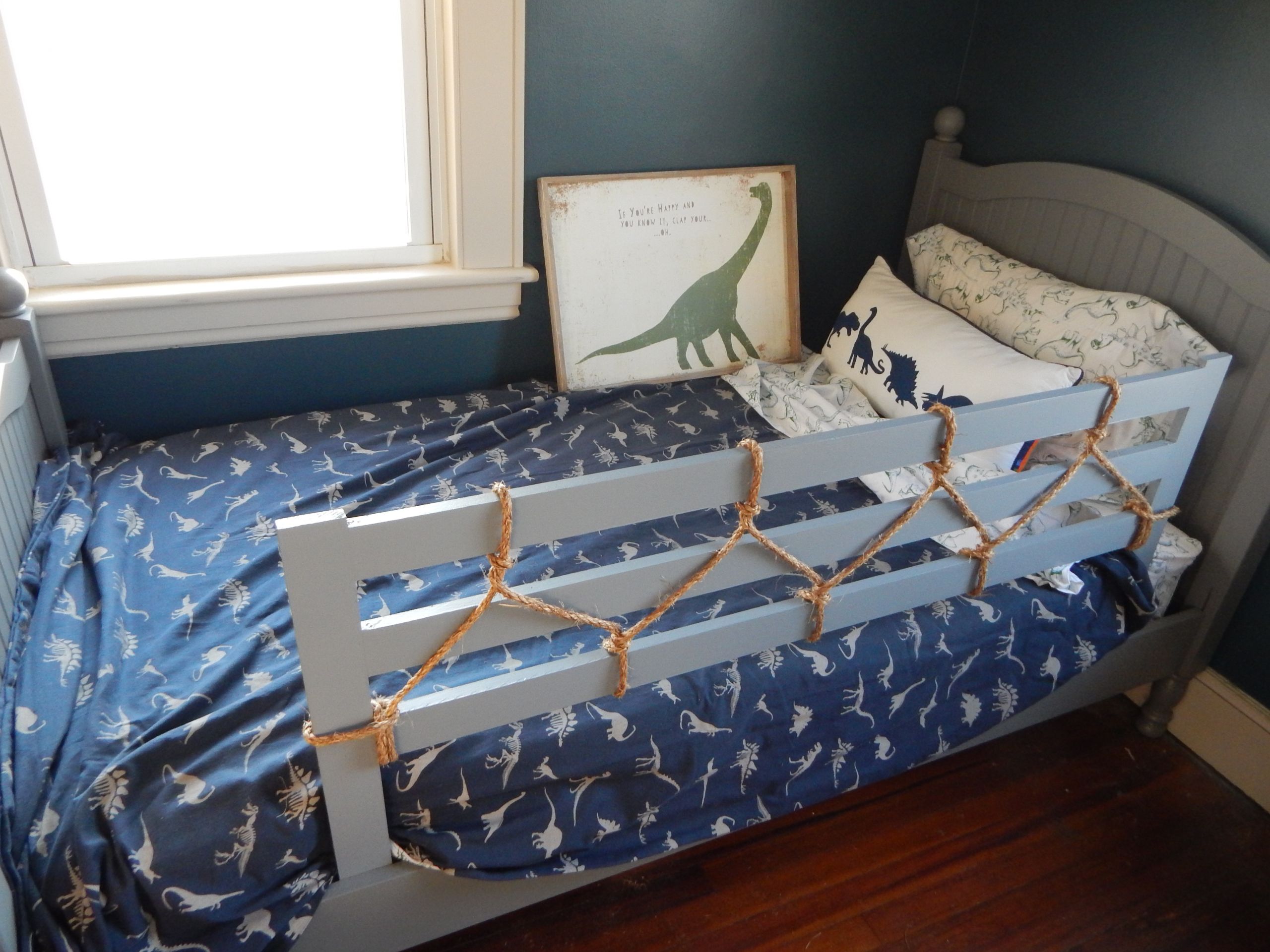 DIY Toddler Bed Rails
 Toddler Bed Rail – a little diy 