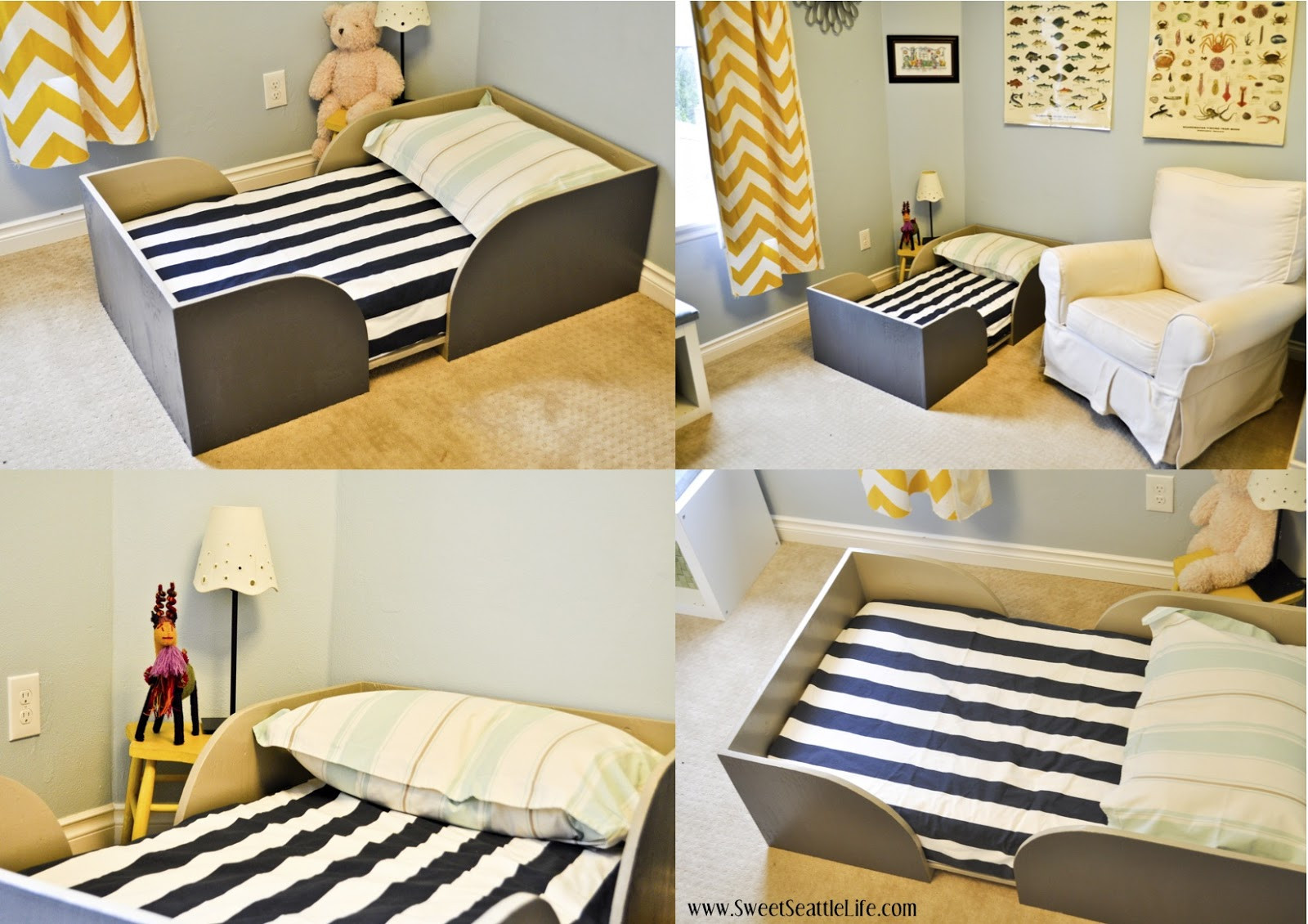 DIY Toddler Beds
 Chris and Sonja The Sweet Seattle Life DIY Toddler Bed