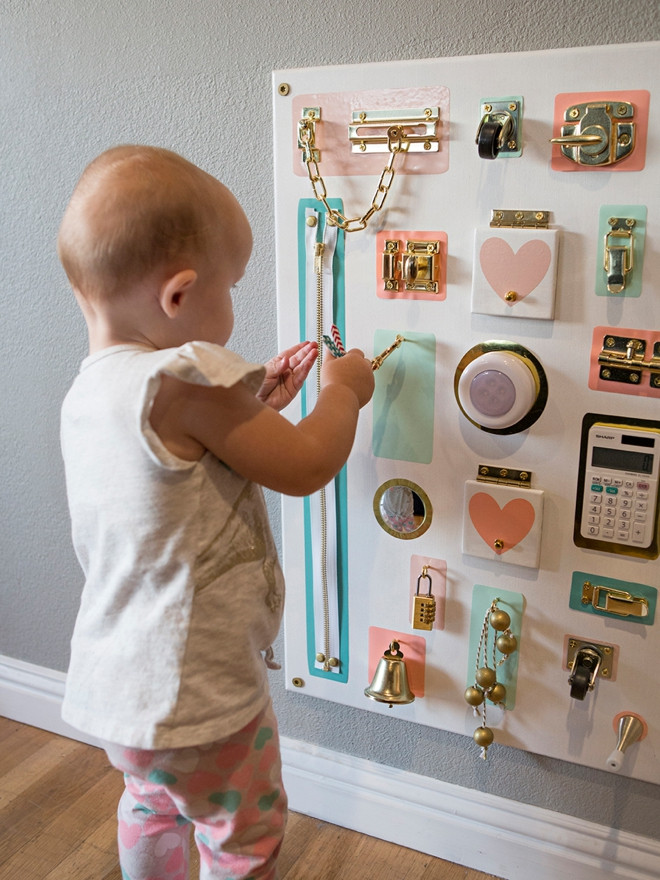 DIY Toddler Busy Board
 How To Make ADORABLE Toddler Busy Boards Without Power Tools