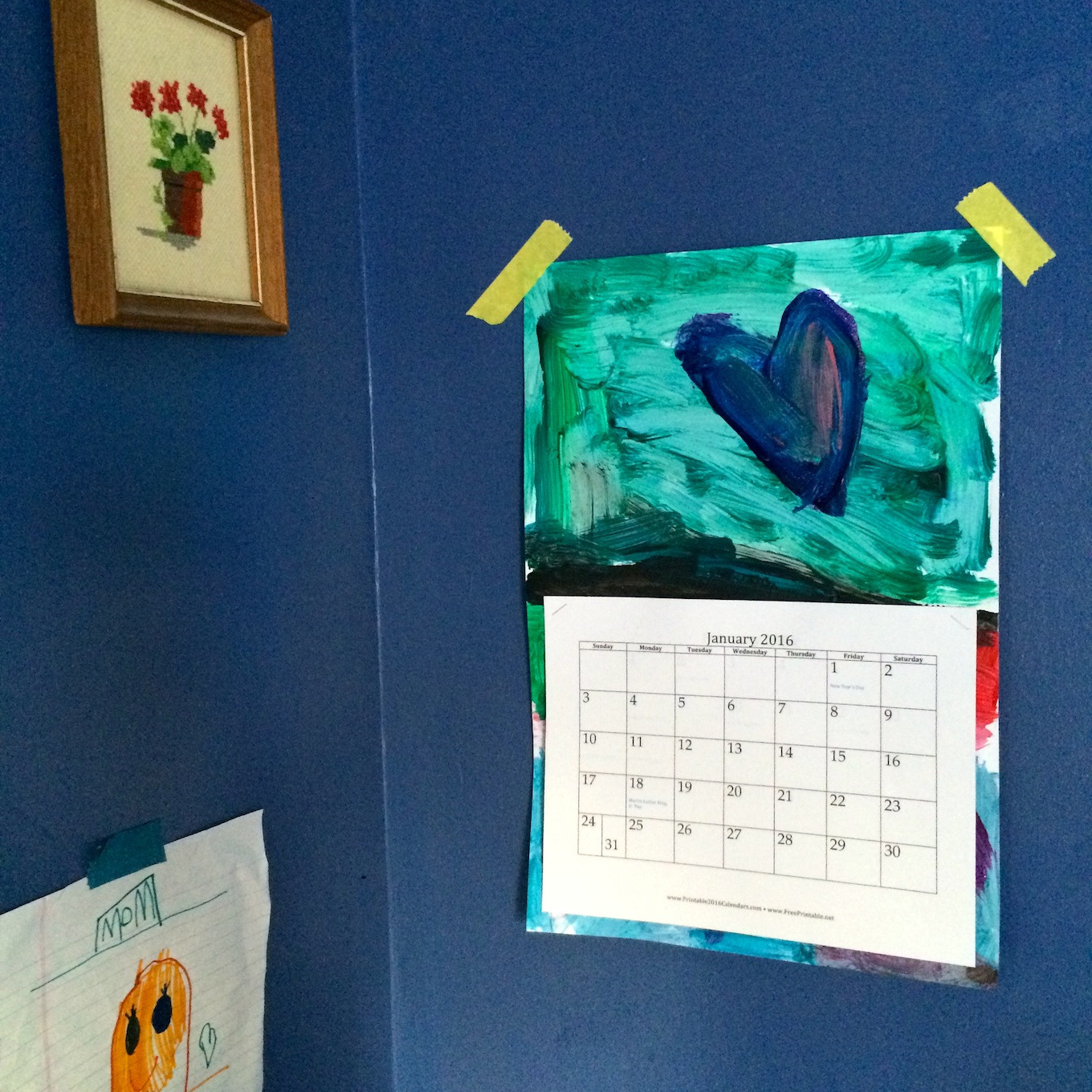 DIY Toddler Calendar
 DIY Recycled Kid’s Art Calendar Sturdy for mon Things