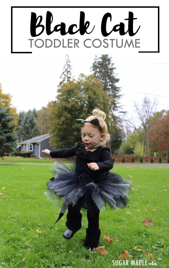 DIY Toddler Cat Costume
 black cat costume and diy tutu tutorial for toddler or