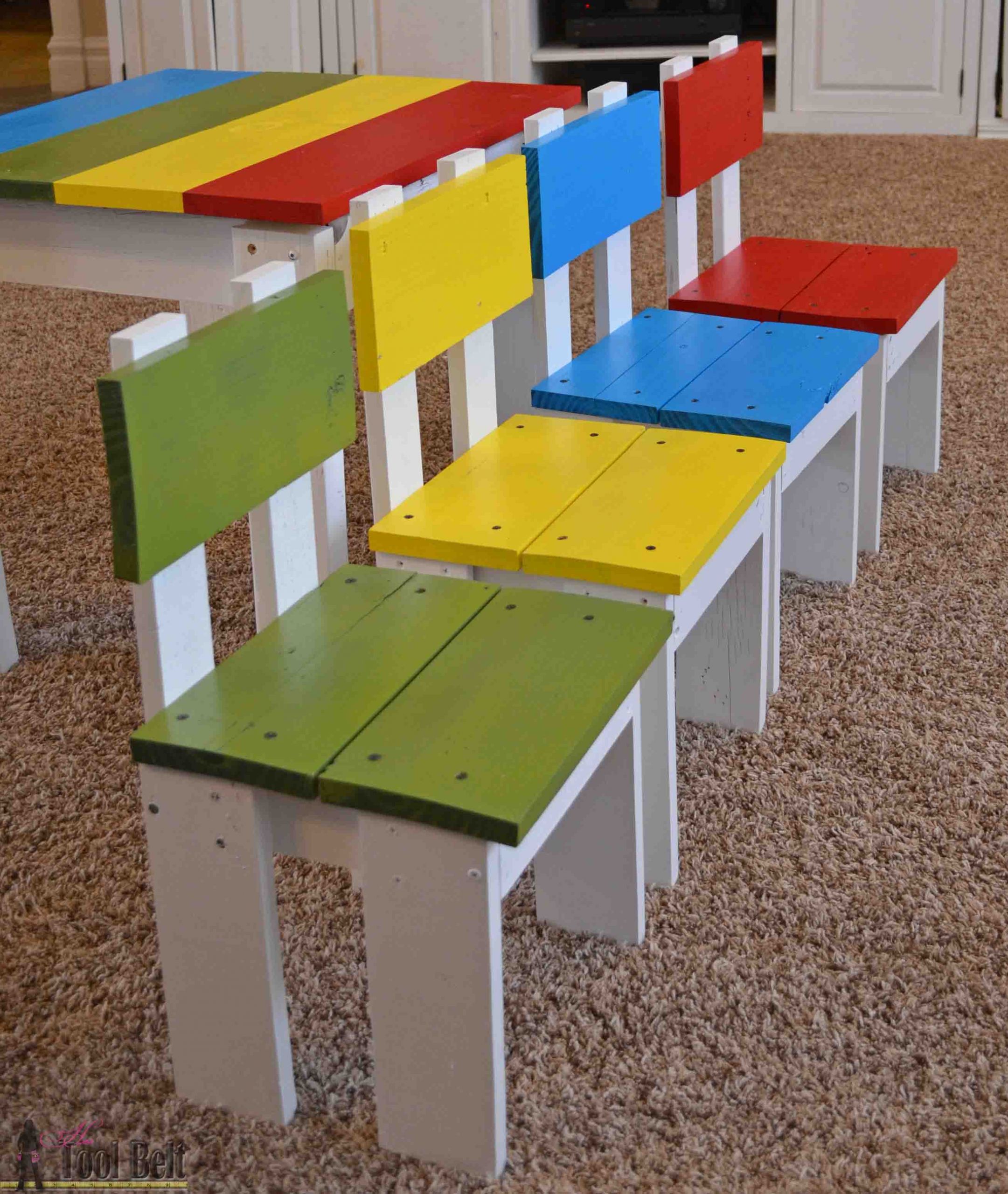 DIY Toddler Chair
 Simple Kid s Table and Chair Set Her Tool Belt