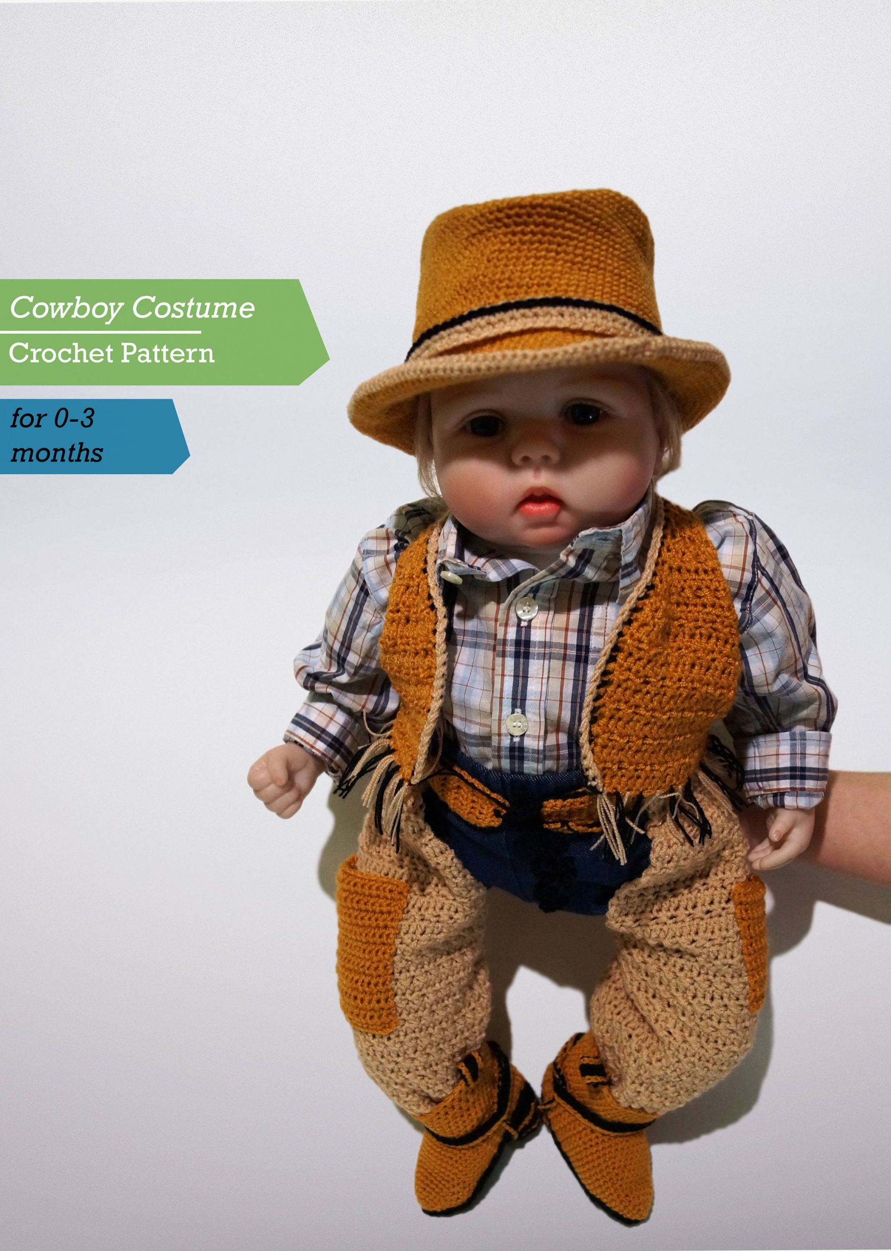 DIY Toddler Cowboy Costume
 Infant Cowboy Crochet Costume Pattern PDF Cowboy Costume