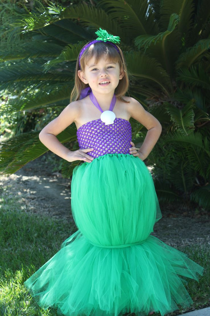 DIY Toddler Mermaid Costume
 Ariel "The Little Mermaid" Inspired Tutu Costume