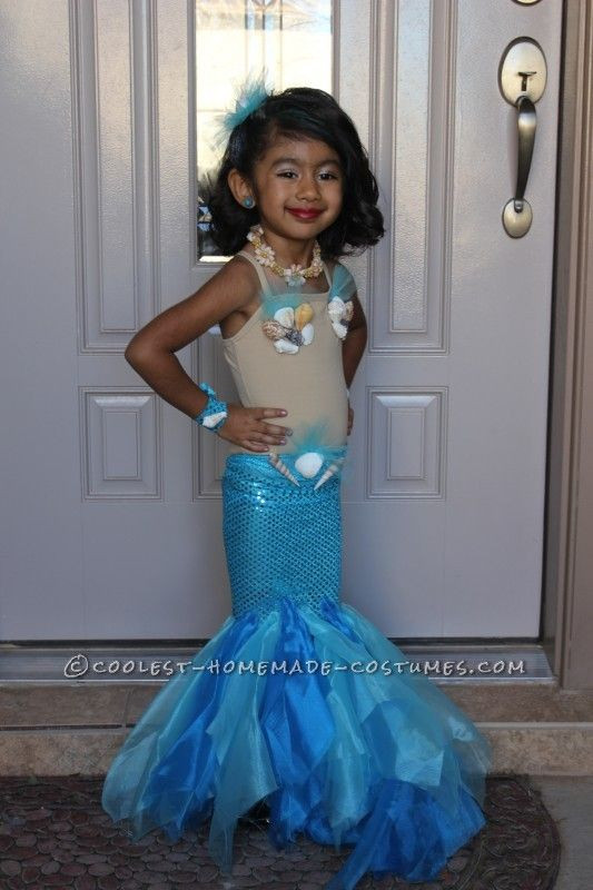 DIY Toddler Mermaid Costume
 Little mermaid costumes Mermaid costumes and Pretty
