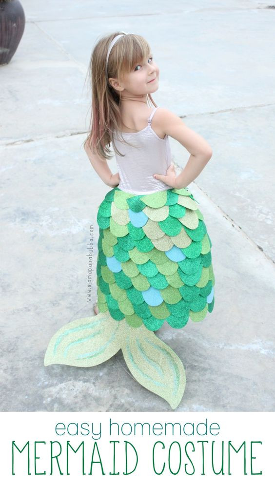 DIY Toddler Mermaid Costume
 25 Mermaid Costumes and DIY Ideas 2017