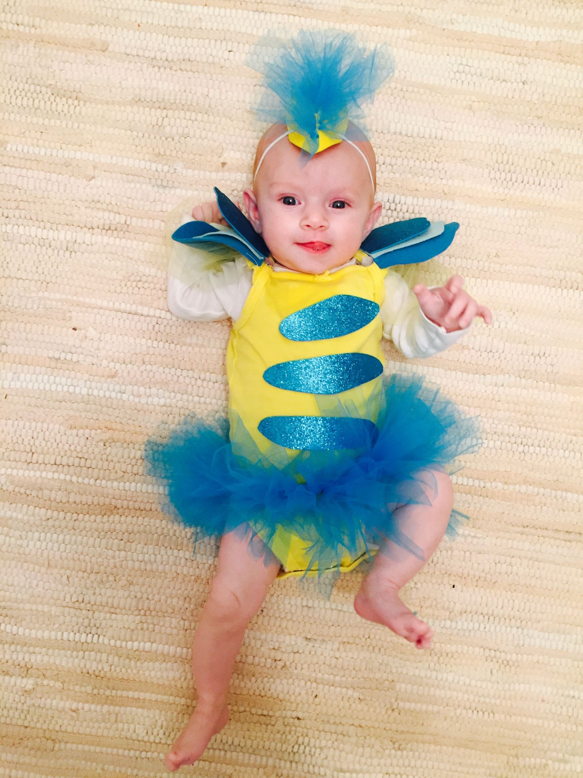 DIY Toddler Mermaid Costume
 Baby Flounder costume DIY littler mermaid