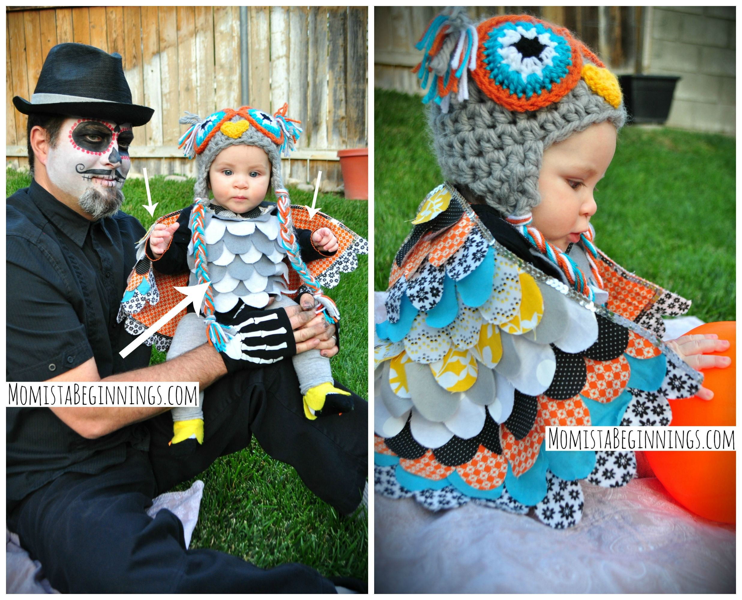 DIY Toddler Owl Costume
 A good tutorial that shows how to assemble owl wings