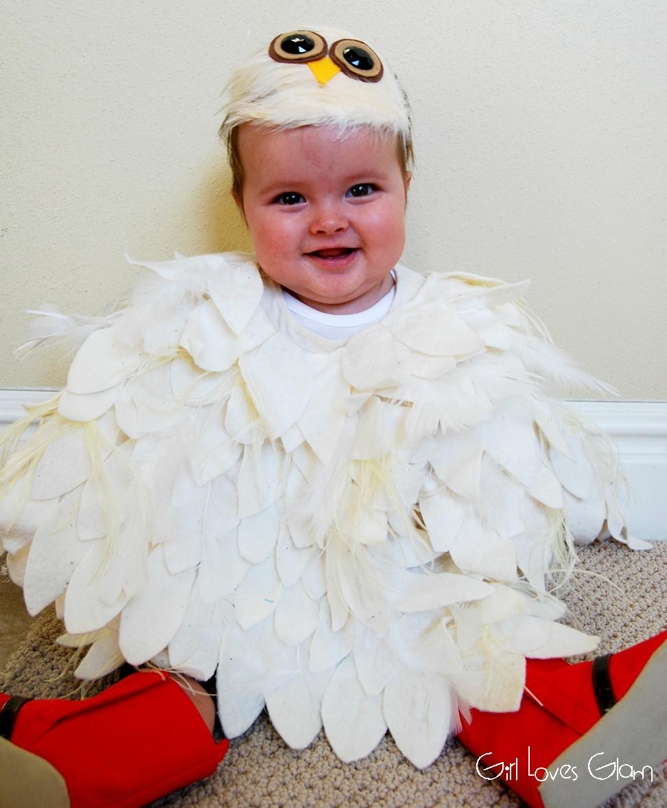 DIY Toddler Owl Costume
 No Sew Baby Owl Costume Girl Loves Glam