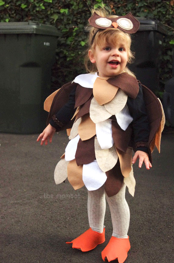 DIY Toddler Owl Costume
 DIY owl Halloween costume The Mombot