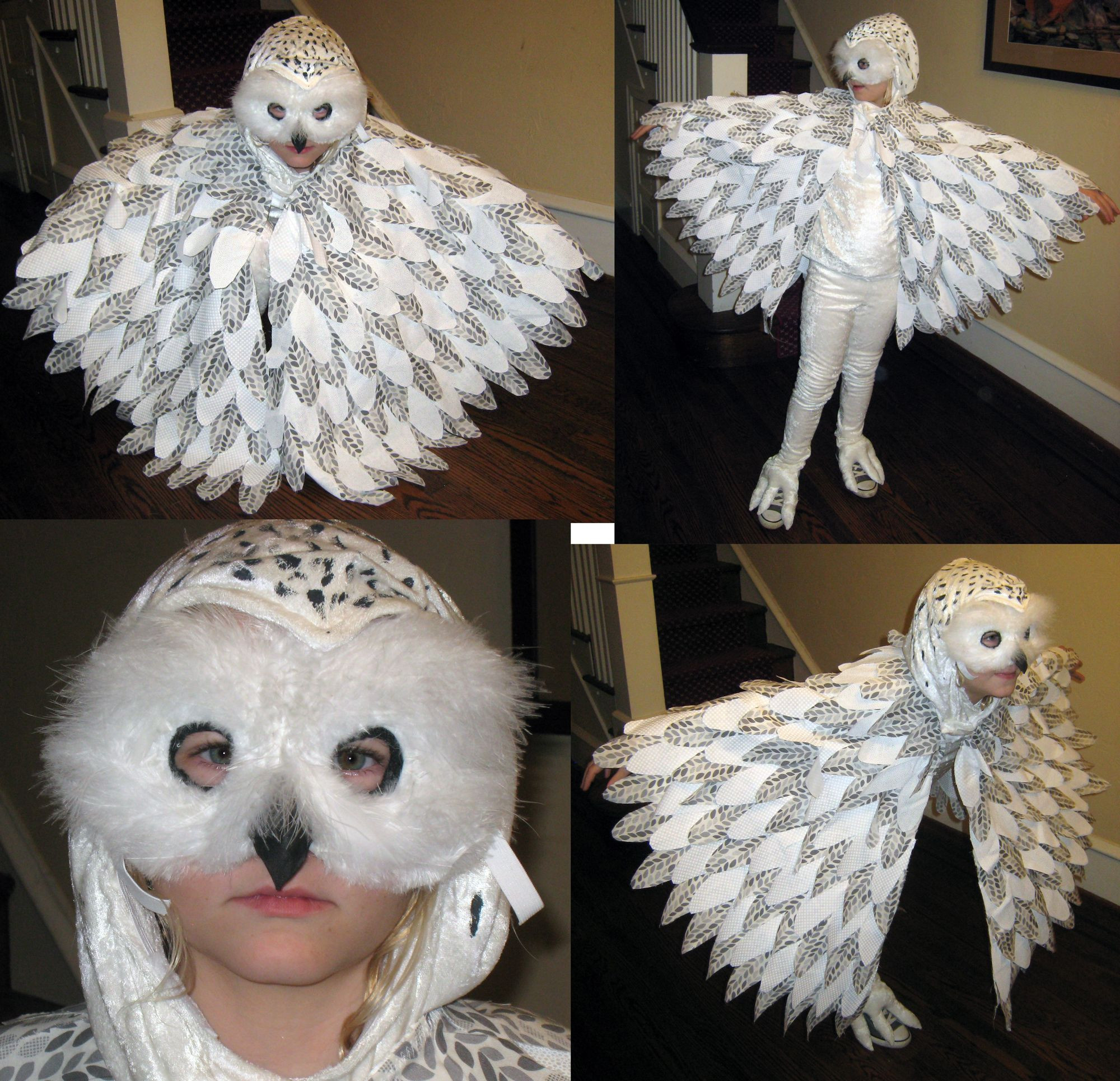 DIY Toddler Owl Costume
 Homemade Halloween Costume Hedwig the Snowy Owl …