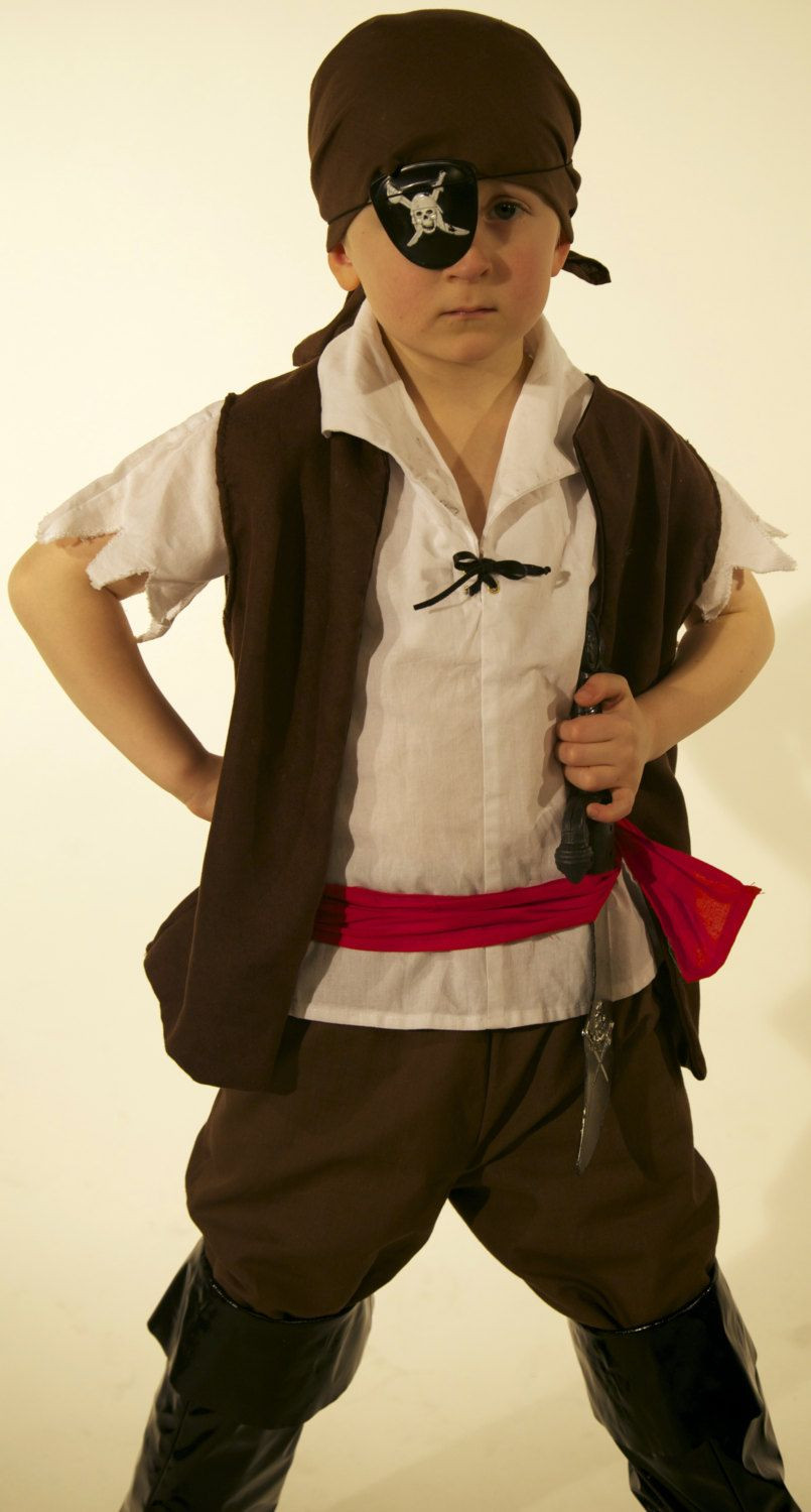 DIY Toddler Pirate Costume
 Boys Pirate costume handmade in in 2019