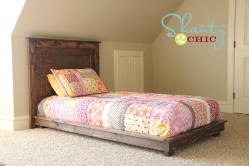 DIY Toddler Platform Bed
 DIY Barstool Desk Shanty 2 Chic